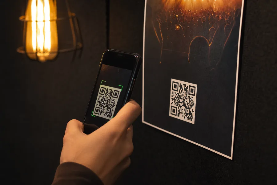 Scanning a QR code